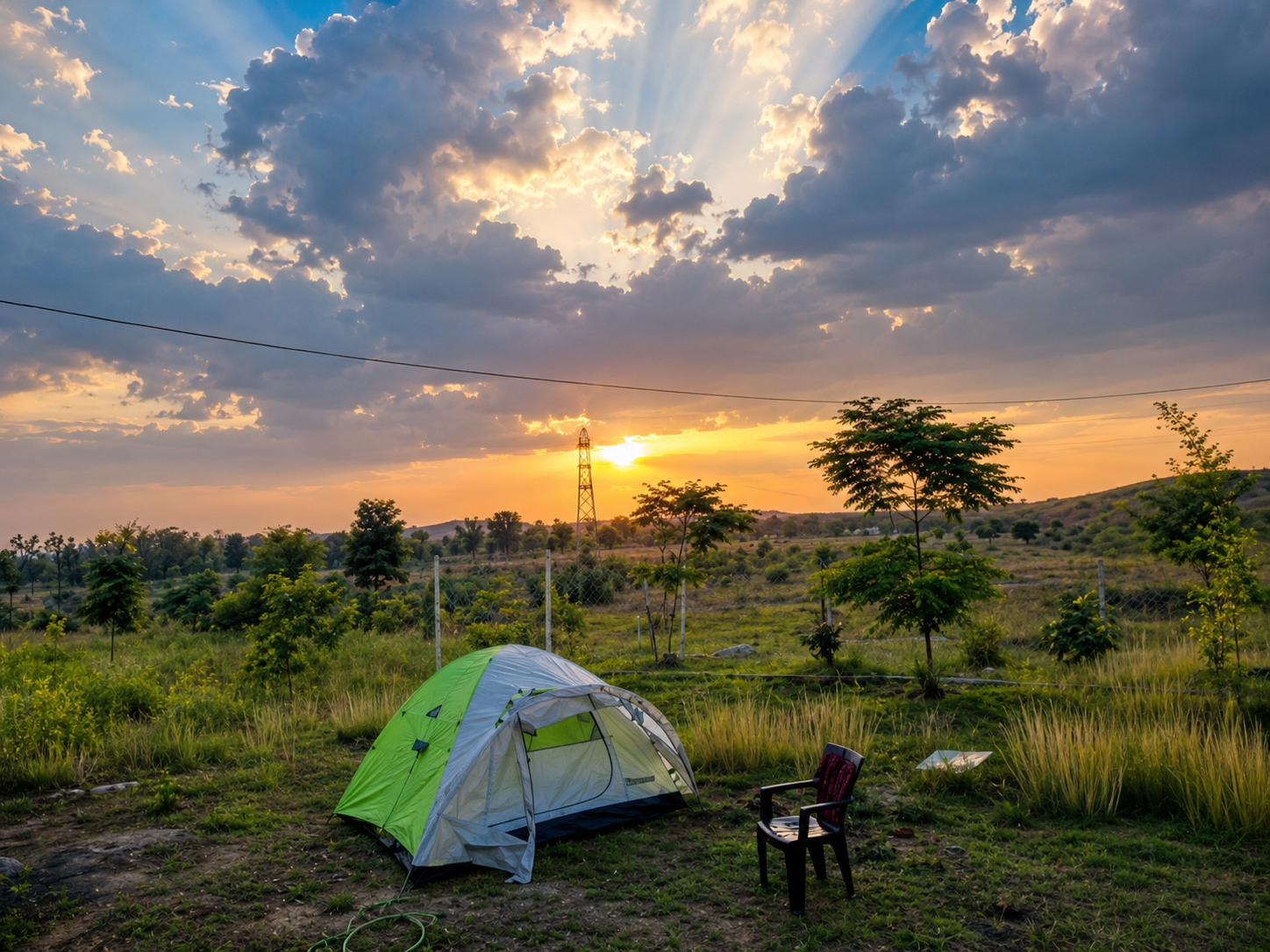 Nature Escape Tent at Sunset